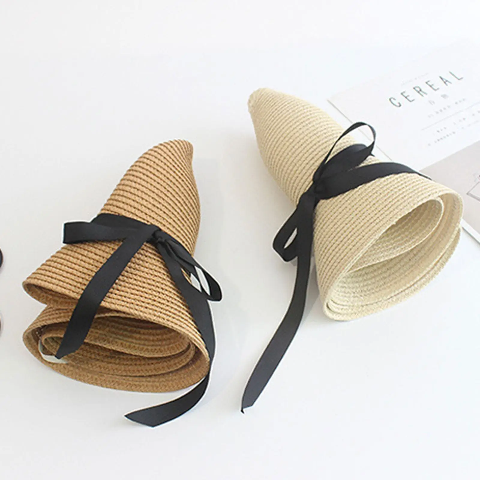 Sun Hat Summer Straw Big Wide Brim Foldable Beach UV Protection Ladies Outdoor Travel