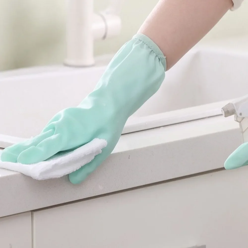 Household Rubber Glove Dishwashing Gloves Waterproof Gloves Clean Tool Laundry Kitchen Latex Gloves