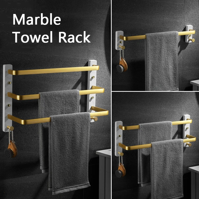 Aluminium Towel Cup Holder Serviettes Salle Bain Kitchen Bathroom Toalha  Banheiro Toallero Adhesivo Towel Rack Wall Rack Shelf - AliExpress