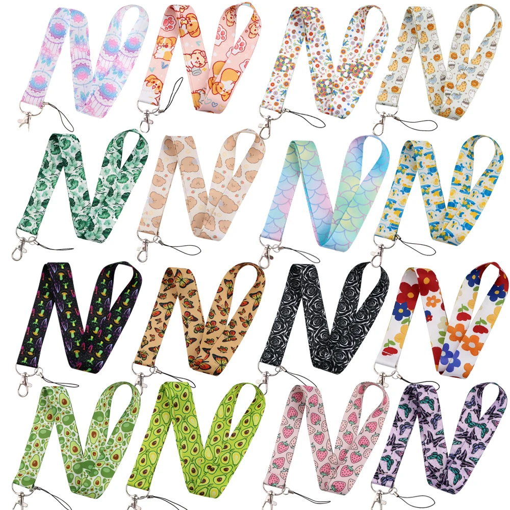 

Lanyard For Keys chain Anime Card Cover Badge Holder Keychain for Keyring Phone Charm Accessories Jewelry Friendship Gifts