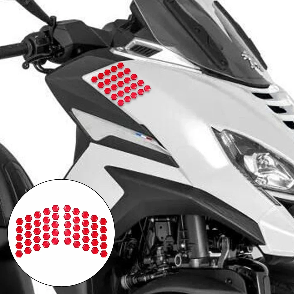 Motorcycle Protective 3D Hexagonal Waterproof Rubber Decal