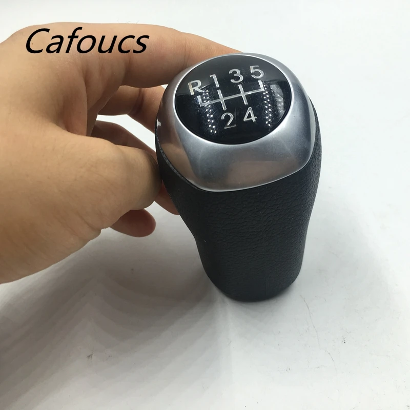 PU Leather Manual Gear Shift Knob 5 Speed For Hyundai ACCENT Solaris