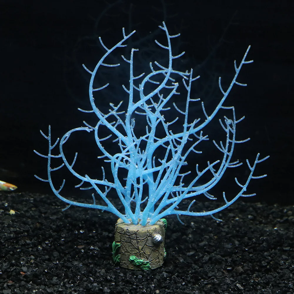 Glow Silicone Coral Aquarium Decor 5
