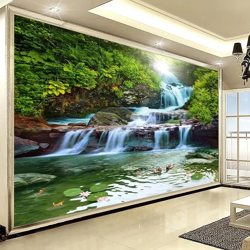 Custom Mural Wallpaper 3D Ocean View Blue Sky And Clouds Beach Living Room Bedroom Wall Covering  85402.1575441992
