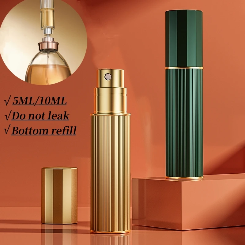 5ml 10ml Mini Bottom Filling Perfume Spray Dispenser Bottles Cosmetic Spray Atomizer Portable Refillable Liquid Container Bottle
