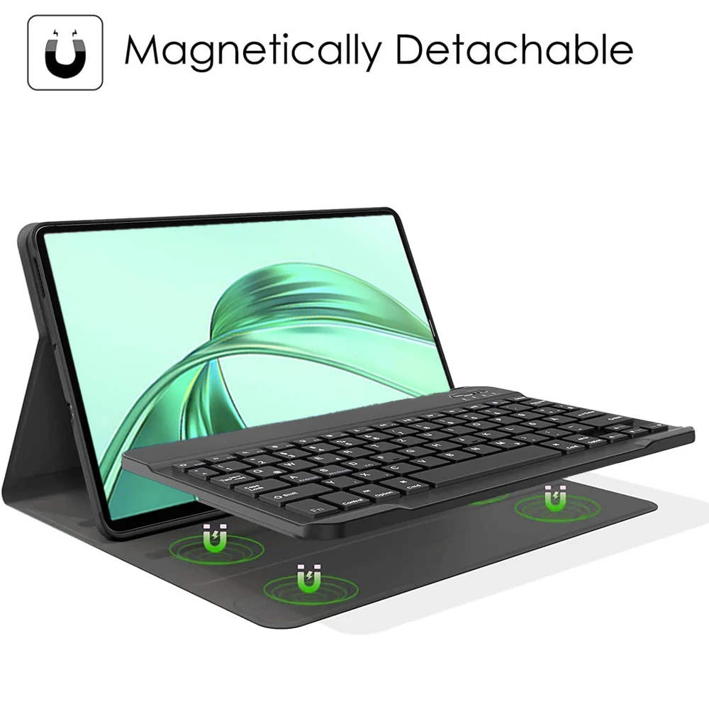 Versatile Tablet Case with Detachable Bluetooth Keyboard
