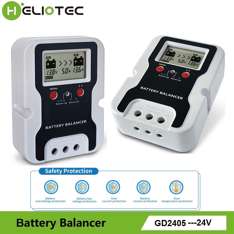 24V Battery Equalizer With Voltage Display Battery Balancer Voltage Regulator Extend battery life Tool For Solar Power System