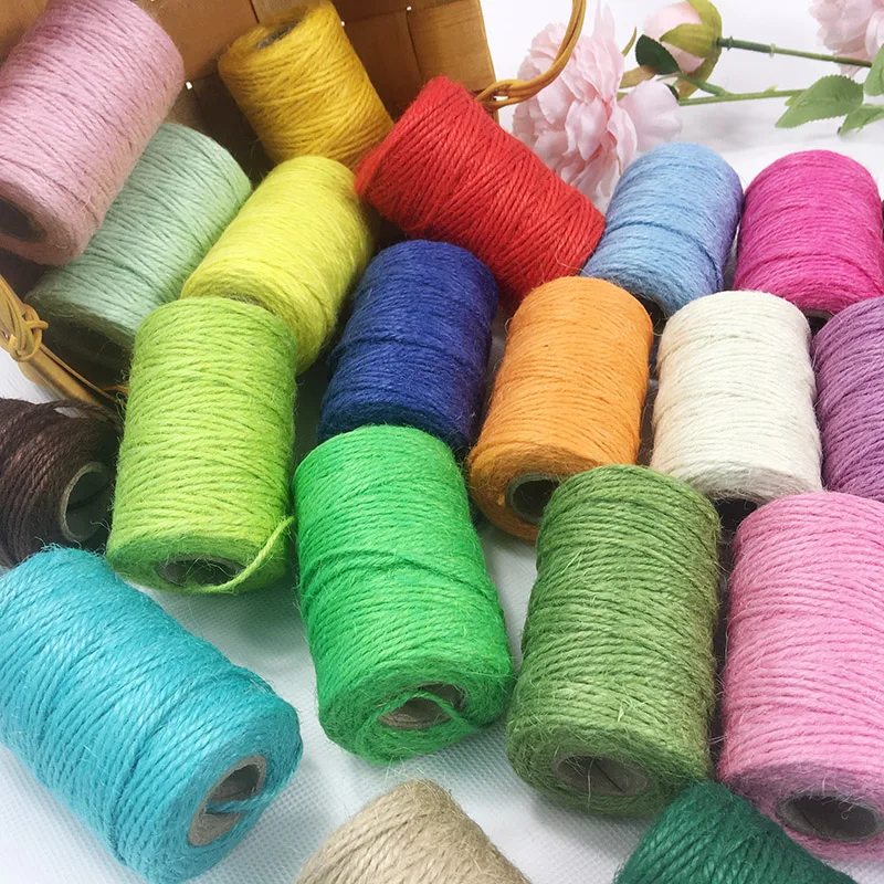 Ticeed Cordón De Lino Multicolor, Cordón De Hilo De 22 Colores Cuerda De Cáñamo Para Pulseras Lino Multicolor Natural Cordón Cable Hilo Encerado Macrame Para DIY Llavero Pulsera(1mm, 4,5m