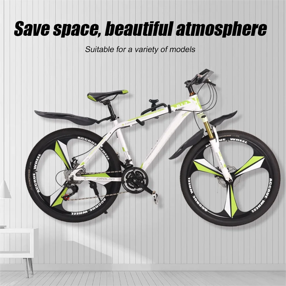 Fahrrad Wand Halterung Für Rennrad Mountainbike Platzsparende Rack Wand Haken Faltbare Einstellbare Radfahren Rack Fahrrad Zubehör – Detail 1