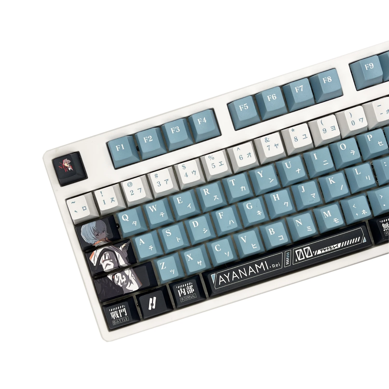 Cap Teclado Mecânico Eva Sublimação Ayanami Máquina Zero Perfil Cereja Design Cool 108 Chaves 142 Chaves - Imagem 4