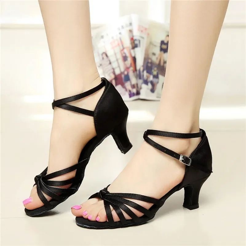 Dance Shoes SUN LISA Women's Lady's Girl's Dancing Shoes With High Heels Salsa Tango Ballroom Latin Dance Shoes