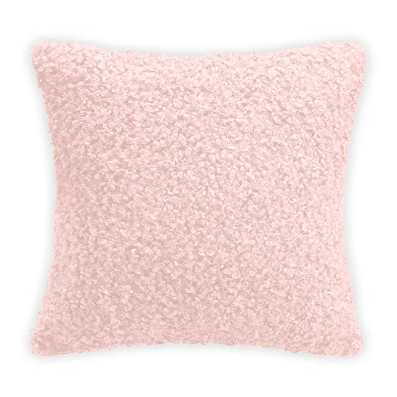  Rythome Blush Pink Decorative Boucle Textured Throw Pillow  Covers, Comfy Accent Pillow Cases for Couch Bed and Living Room - 16x16,  Pack of 2 : Home & Kitchen