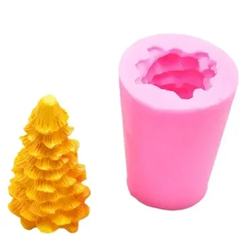 Christmas Tree Silicone Mold Tree Shaped Silicone Mold Diy Candle Aromatherapy Gypsum Mold Cake Decor Baking Accessories 2