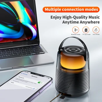 QERE HF55 Bluetooth Speaker with Hi-Res 20W Audio,Wireless HiFi Portable Speaker IPX5 Waterproof,Multiple connection modes, 3