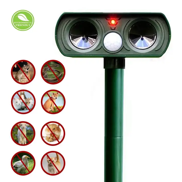 Legújabb Ultrahangos Állati Visszatelepítő Vízálló Napenergiaszárító Pir -Érzékelővel Kutyáknak, Macskáknak, Mókusoknak És Még Sok Másnak - Image 5