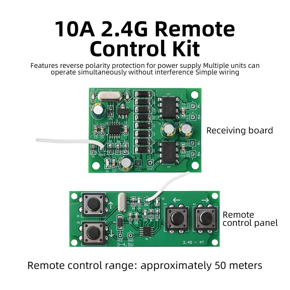 Module relais RC 10A 20A 3A haut/bas gauche/droite pour voiture RC monté sur une platine de test