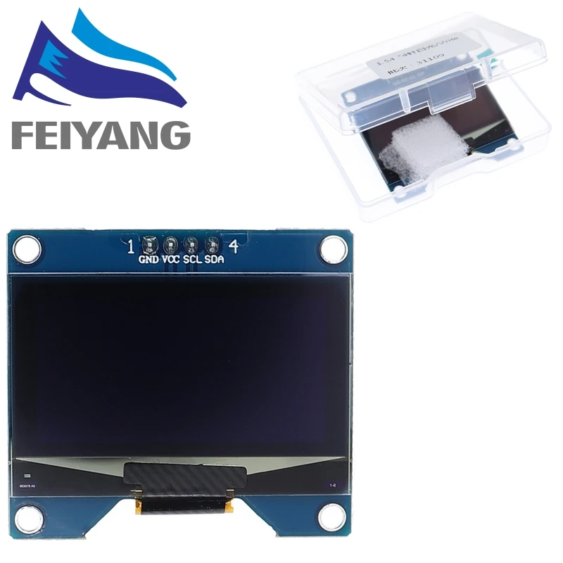 1,54 Zoll 4PIN Weiß Blau OLED Bildschirm Modul SSD1309 Laufwerk IC Kompatibel für CH1116 SPI Schnittstelle 128*64