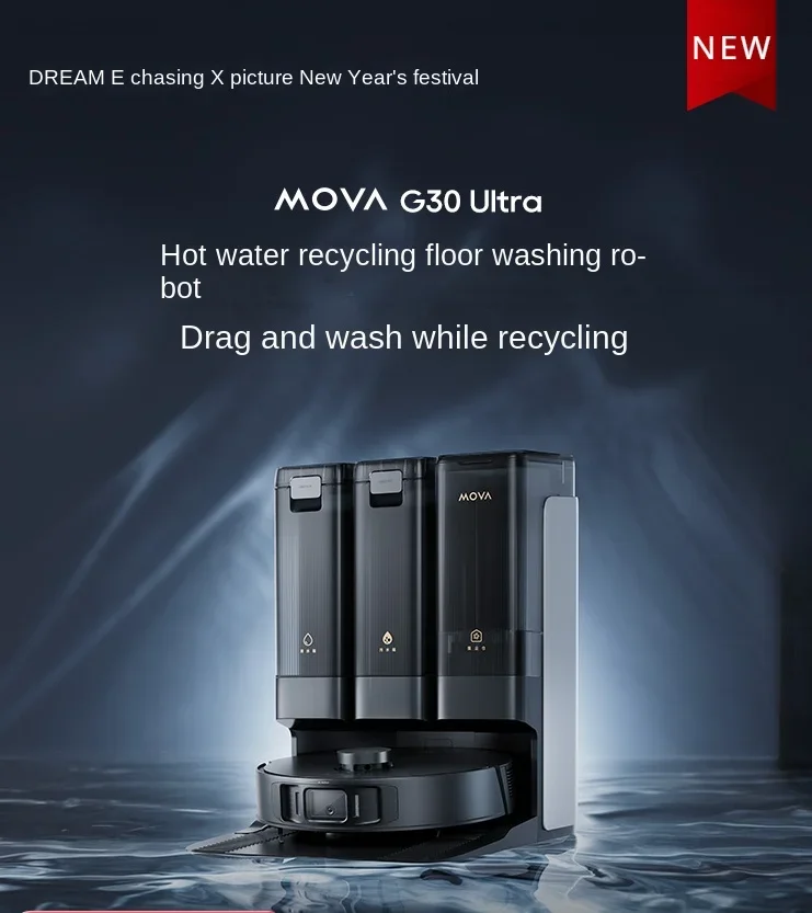 

NEW Dreame Mova G30Pro Washing, Sweeping, and Mopping Integrated Fully Automatic Water Supply and Drainage