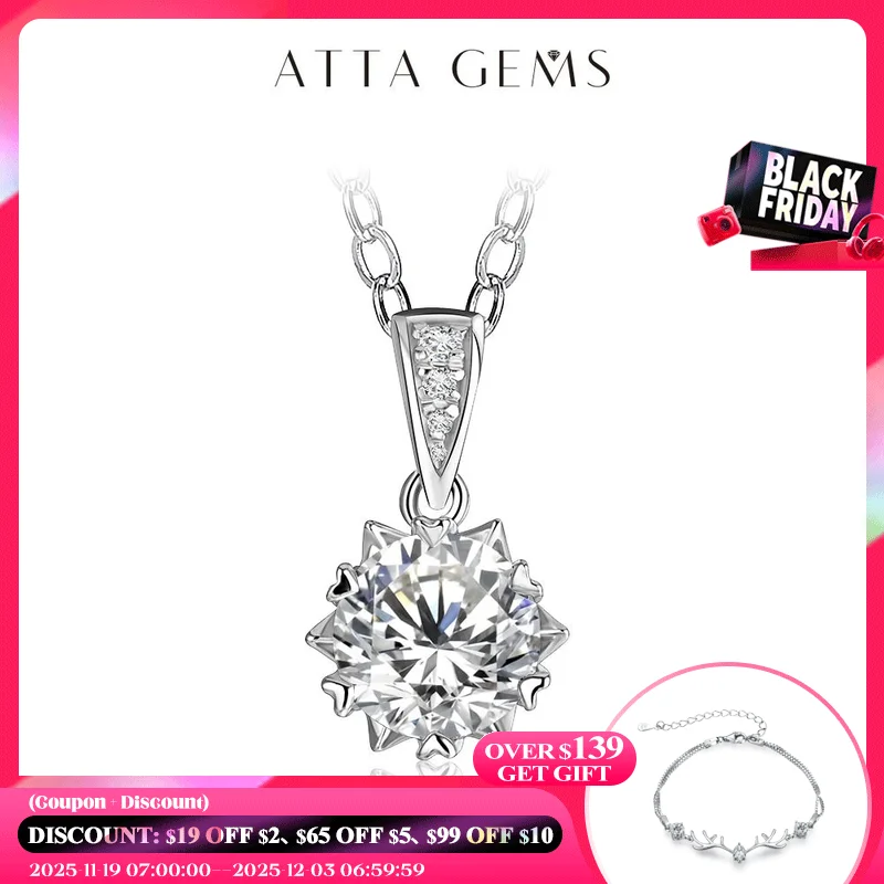 1 karat okrągły błyszczący krój w kolorze D Moissanite wisiorek naszyjnik srebrny 925 Moissanite diament Test za białym naszyjnik z kamieni szlachetnych - AliExpress 36