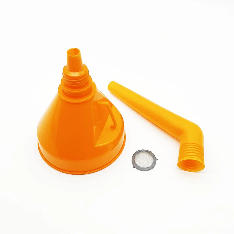 Refueling Funnel With Filter Detachable Hose Car Motorcycle Refuel Engine Oil Funnel Long Mouth Funnels Car Repair Filling Tools