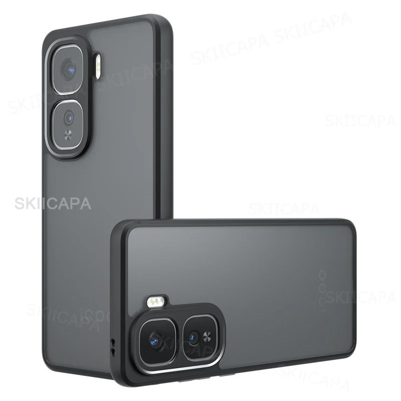 Matte Shockproof Hard Bumper with Soft Clear Back Cover