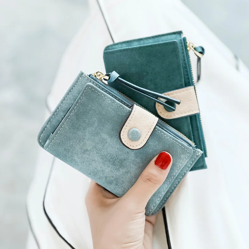 

New Purses for Women Ladies Wallet Luxury Keychain Coin Purse Short Hasp Card Holder Female Korea Cute Wallets High Quality 2023
