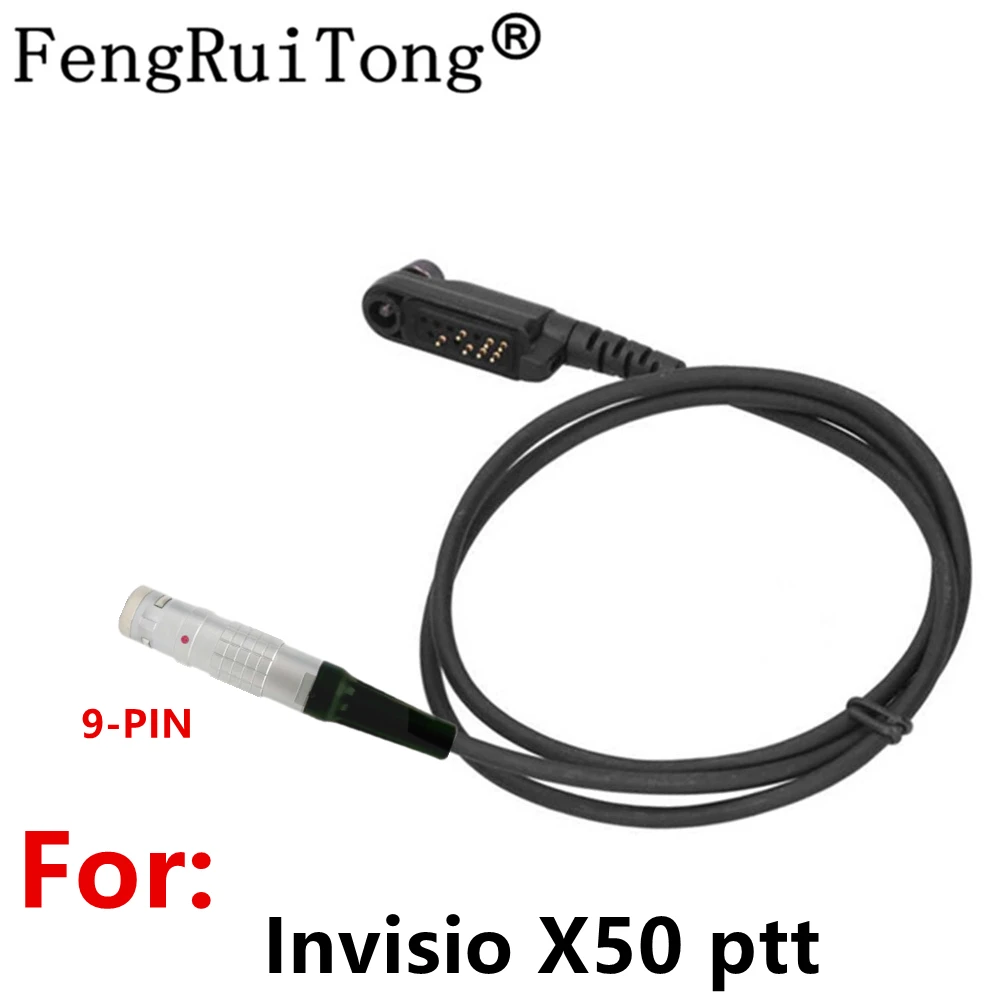 Cavo Radio Lemo 9Pin Per Invisio X50 Ptt Per Hyt Hytera Pd600 Pd662 Pd665 Pd680 Pd682 Pd685 X1P X1E Cavo Radio Invisio X50