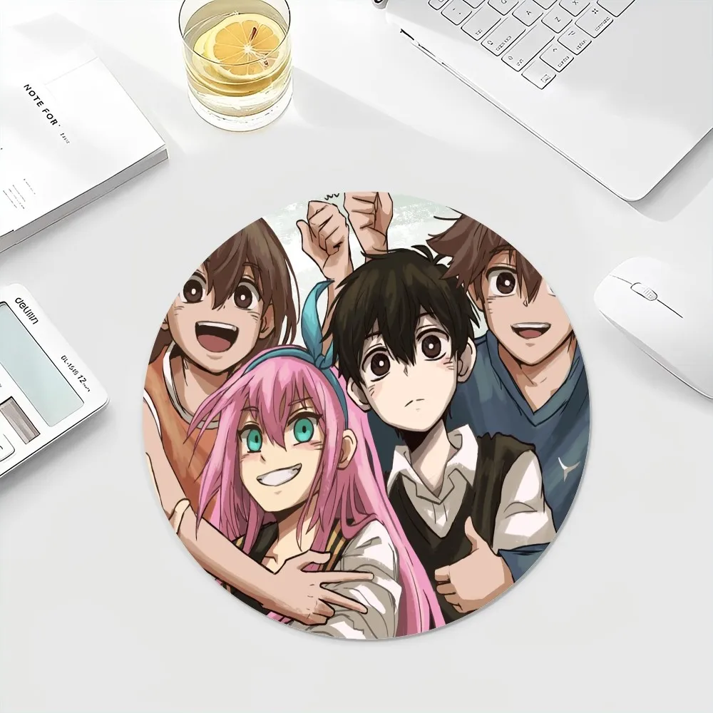 Anime Omori Large GamingNon-slip Round Big Promotion Table Mat Student Mousepad Computer Keyboard Pad Games Pad for PC Mousemat 5