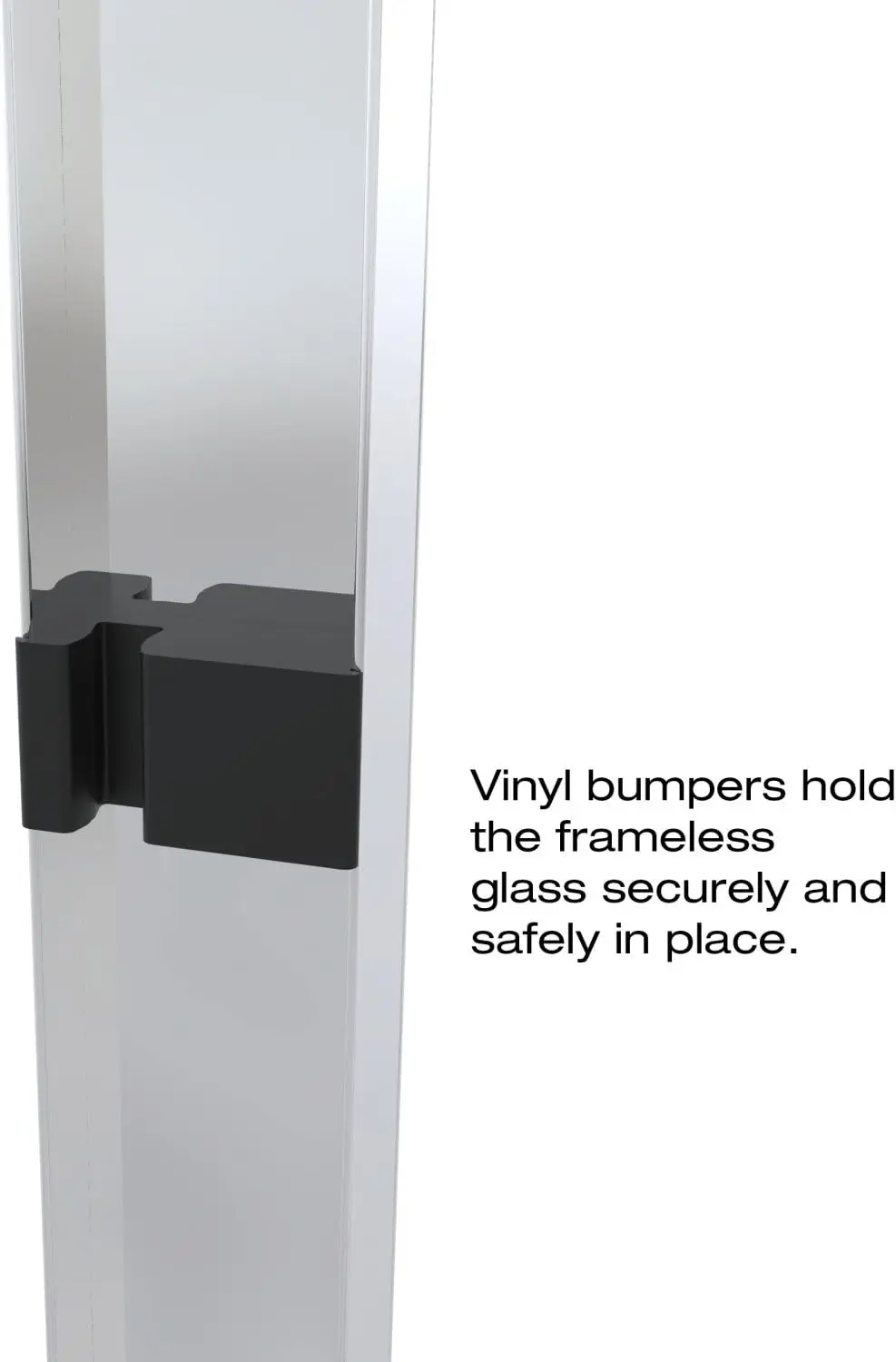 Classic Sliding Shower Door Fits 40 44 inch opening Clear Glass Silver Finish designed to repel water in the shower