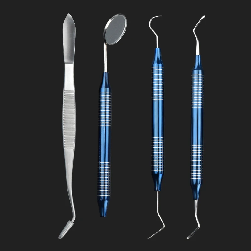 Togli Tartaro Professionale Kit Dentistico Per Rimozione Tartaro - Raschietto, Specchio, Scaler In Acciaio, Set Di 3 Pezzi Scaler Dentale In Acciaio Inox Per Pulizia Denti Fai Da Te - Foto 10