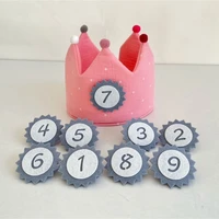 Cotton Crown Props Children Photography Props Photoshoot Birthday Crown Hat Fotografia Accessories Birthday Party Props 3