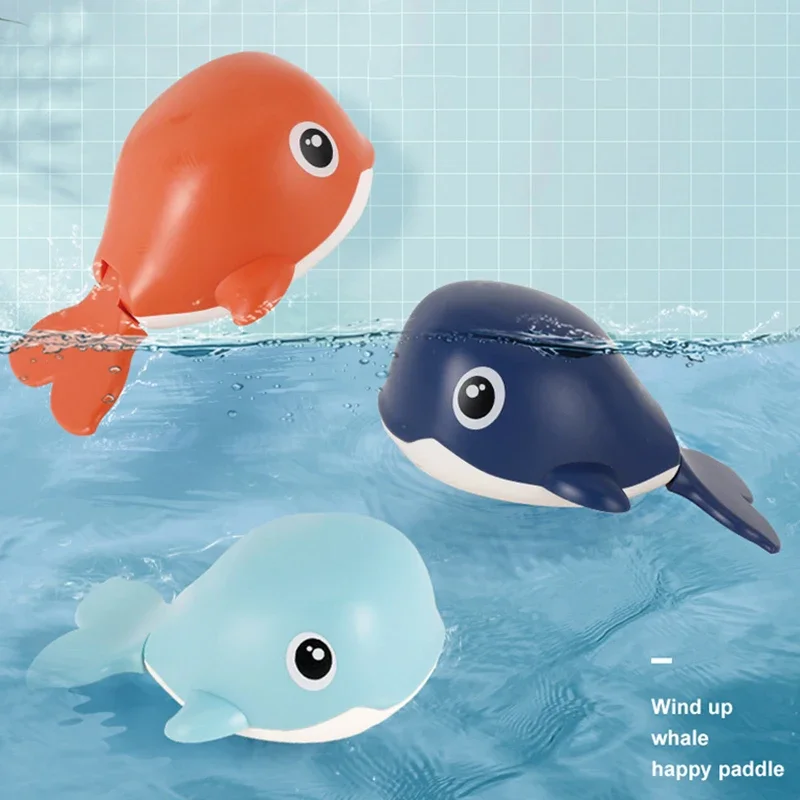 Bath Toys Cute Cartoon Animal Tortoise Dolphin Classic Baby Water Toy Infant Swim Play Toy Swimming Pool Accessories Baby Toys 2