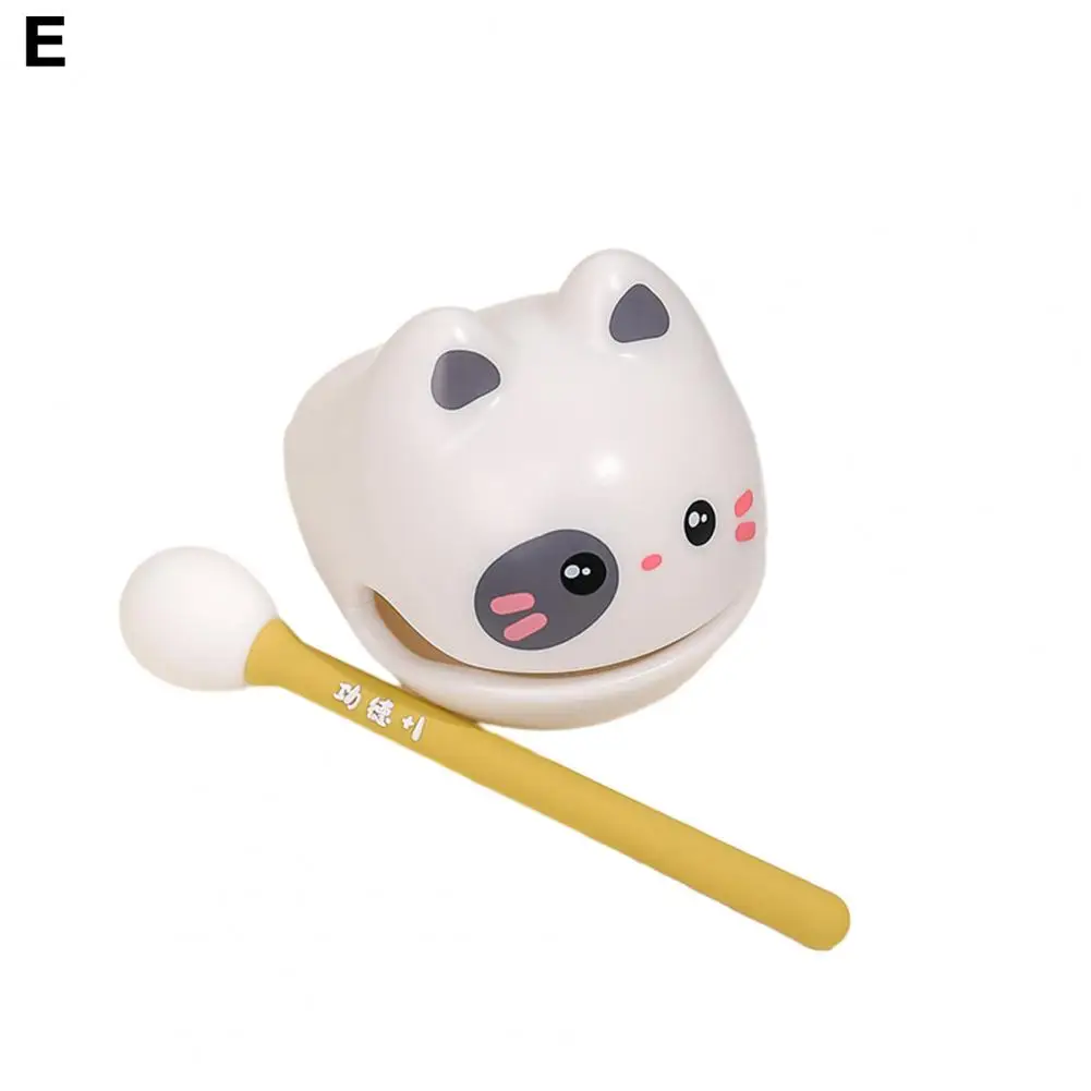 

Burr-free Wooden Knock Toy Wooden Knock Toy Percussion Instrument for Stress Relief Home Decor Temple Fish Wood Drum Stress