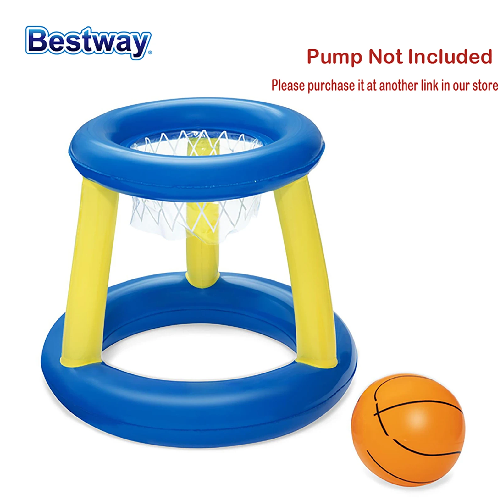 Bestway 52133 Water Volleyball and Basket, Water Polo Swimming Set, Inflatable Swimming Pool Games, Pool Toys