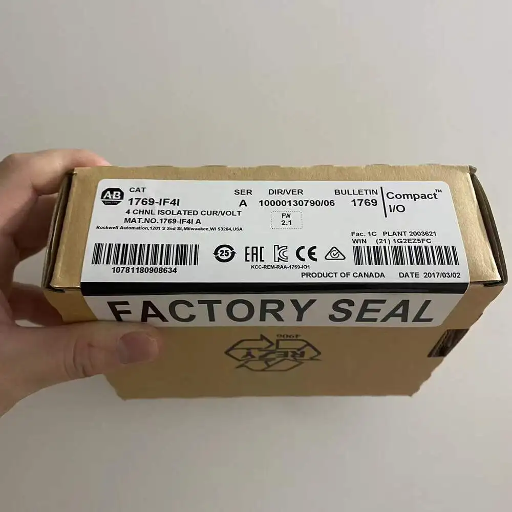 

New Factory Sealed 1769-IF4I SER A Compact I/O Analog Input Module 1769IF4I