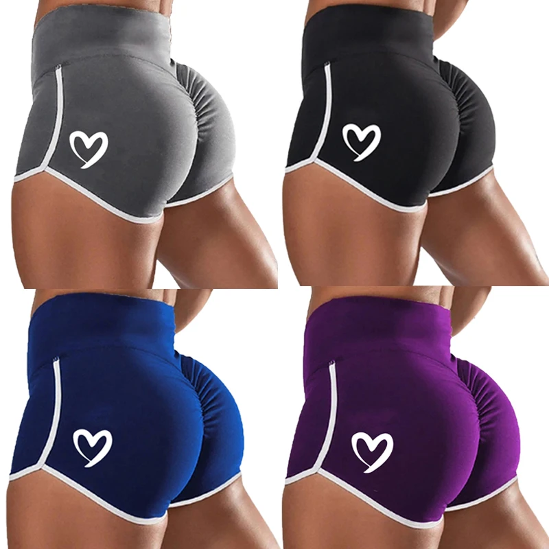 

Summer Womens Bottoming Quick-drying Yoga Shorts Casual Sports High Waist Stretch Shorts Fitness Shorts Plus Size XS-5XL