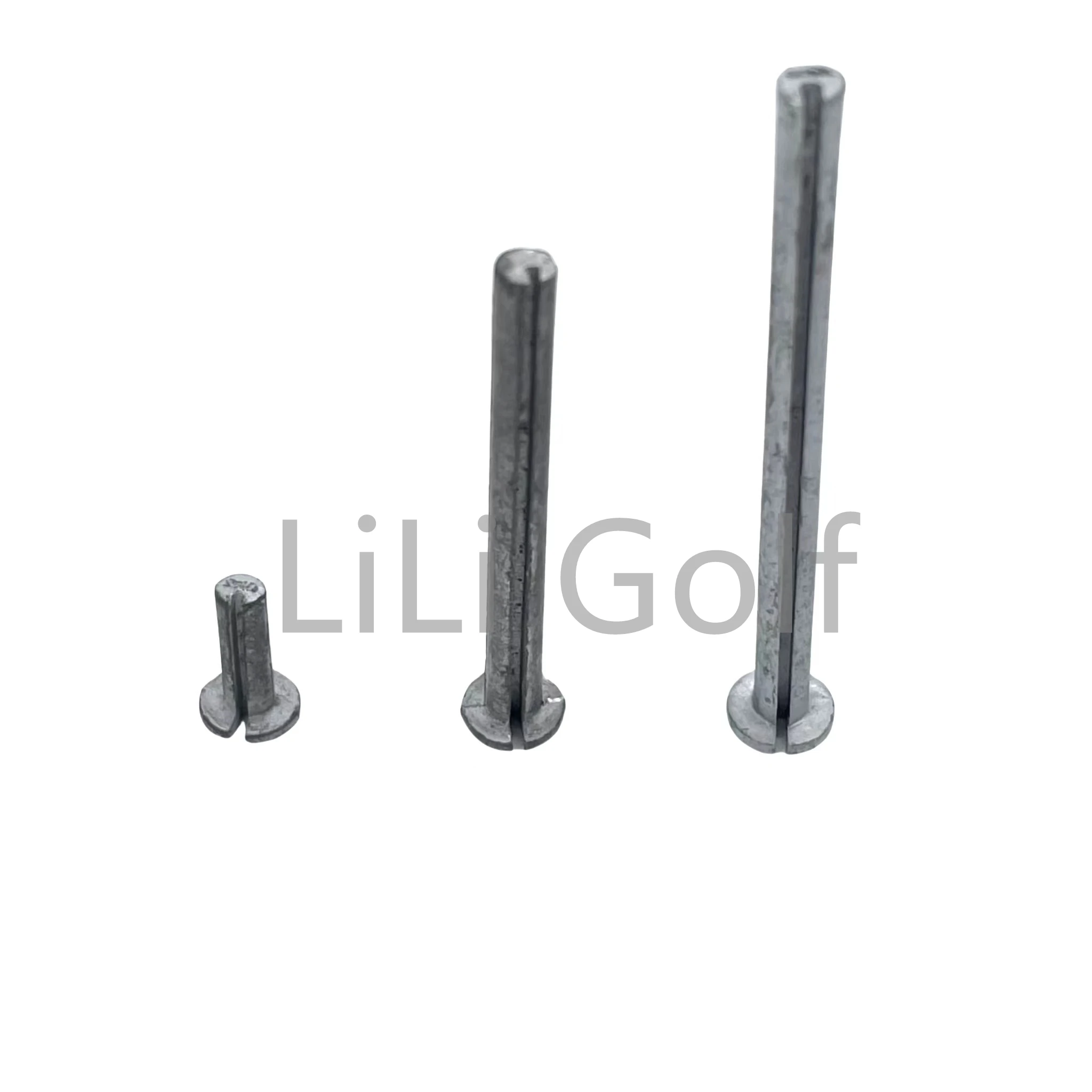 10Pcs Golf Club Assembling Accessories Balance Ding Golf Shaft Swing Nail Plug Weights,Slender for Wood,Coarse for Irons 3