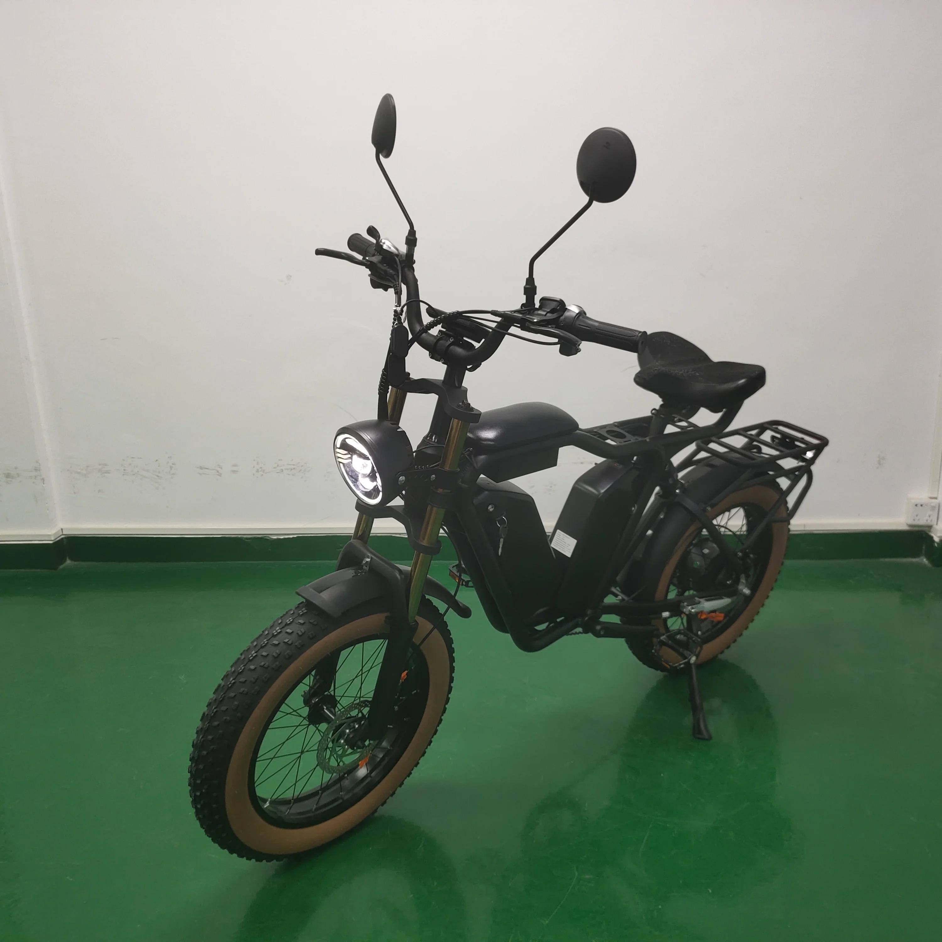 52V Bafang Motor 20 Inch 44ah Dual Batteries 1000w Fat Tire Ebike Electric Hybrid Bike