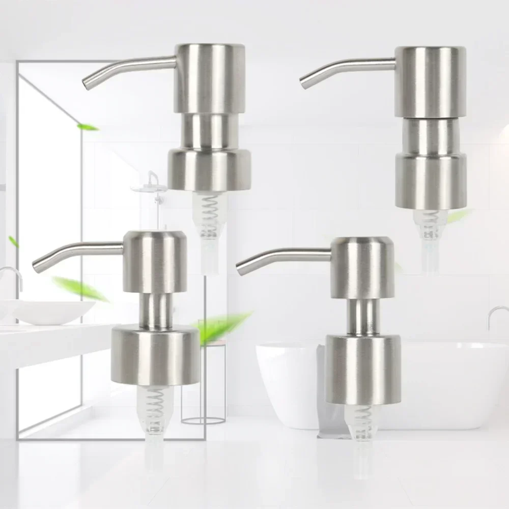 Soap Dispenser Soap Pump Soap Dispenser Head 12 Styles 304 Stainless Steel Hand Soap Liquid Dispenser Nozzle for Bathroom Kitchen Foam Soap Products Bathroom Accessories