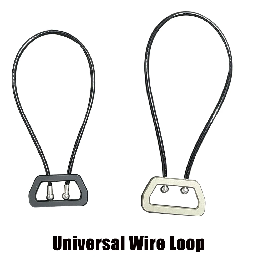 

Hunting Gun Tactical Universal Wire Loop Sling Connection Adapter Steel Buckle Cable Quick Release Mount Airsoft