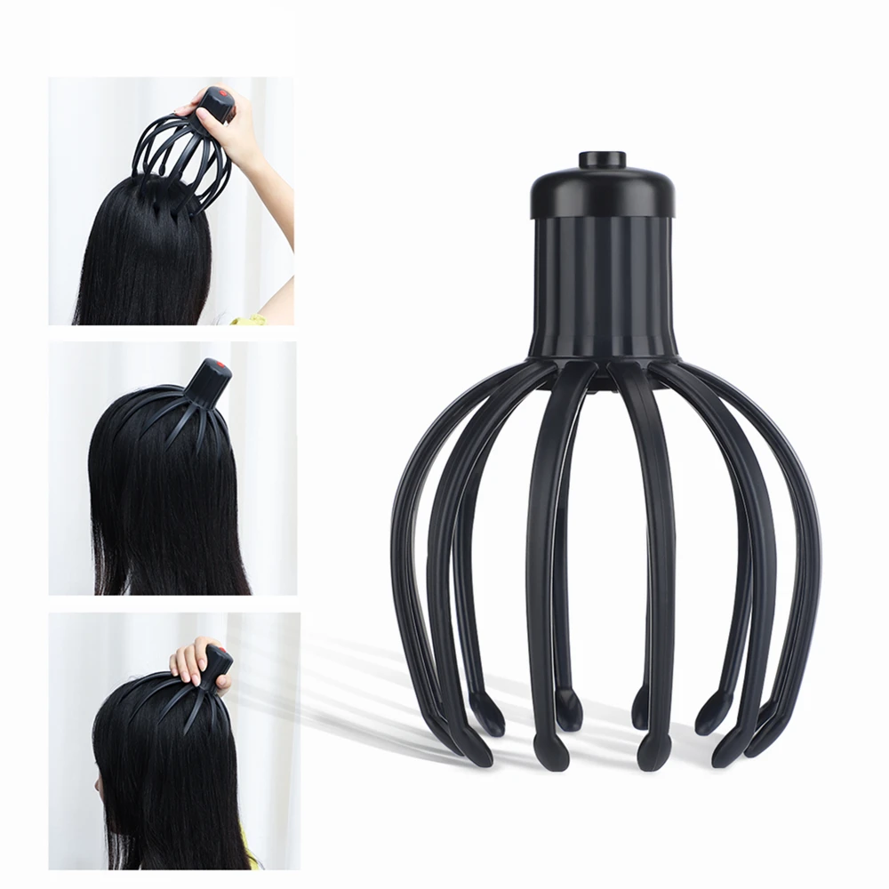 ElectricOctopusHeadMassager812ClawsVibrationStressPainRelief