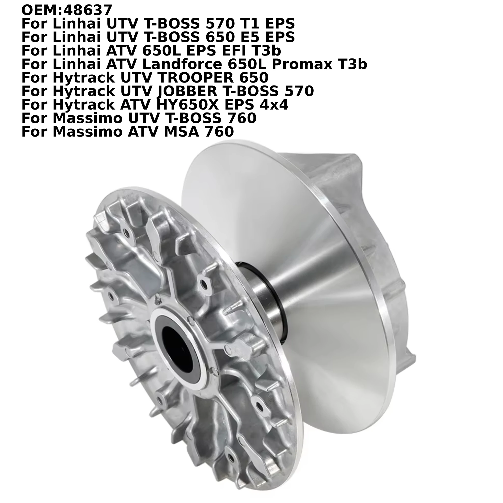 Embrayage Entraîné Pour Linhai UTV T-BOSS 570 / 650L - Modèles T1 EPS, T3b, Etc.