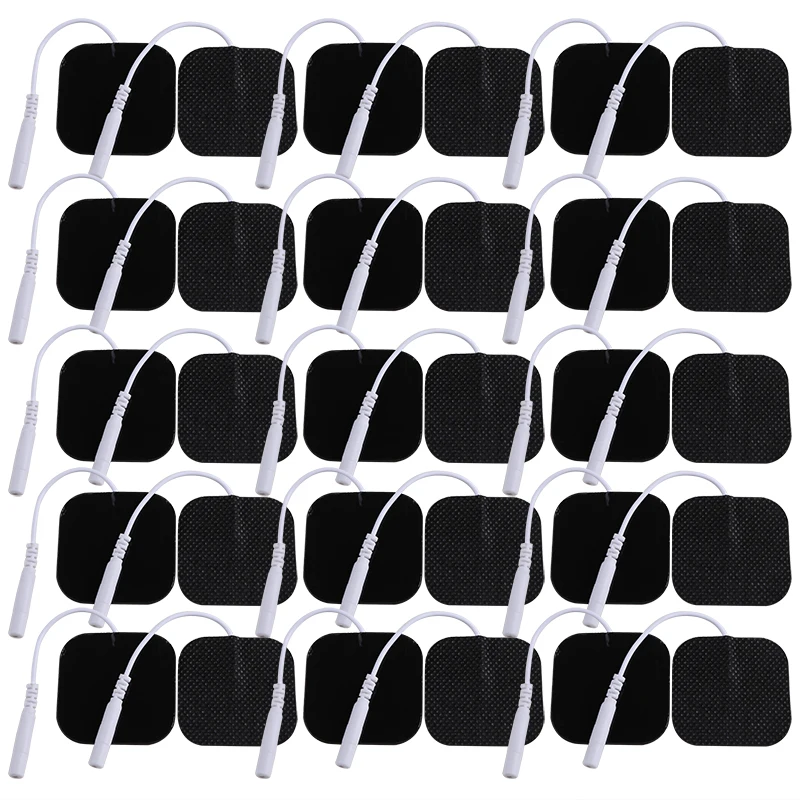 Fabric Self Adhesive Replacement Patch 5*5cm Non-woven Tens Electrodes Pads Physiotherapy For Electric EMS Massager Accessorie