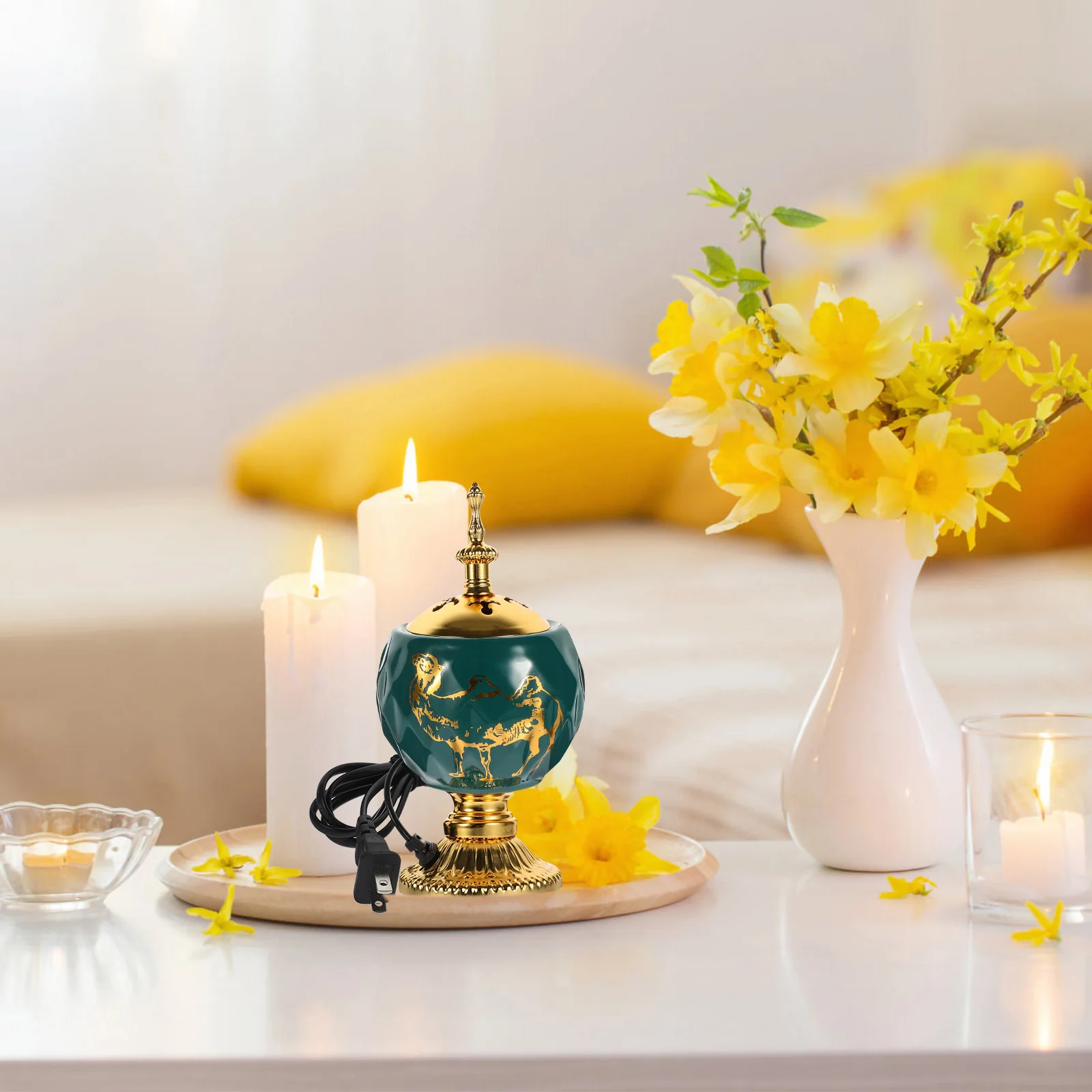 Electric Incense Burner decorative detail