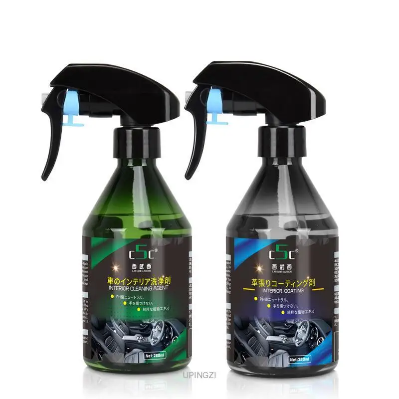 

Car Interior Cleaner Leather Spray Plastic Refresher Coating Seat Sofa Dashboard Upholstery Refurbishing Repair Auto Accessories