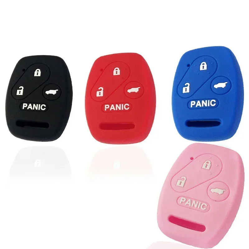 Jingyuqin 3+1 Buttons For Honda Crosstour Insight Pilot Civic Ridgeline CR-V CR-Z Element Fob Remote Silicone Car Key Case Cover