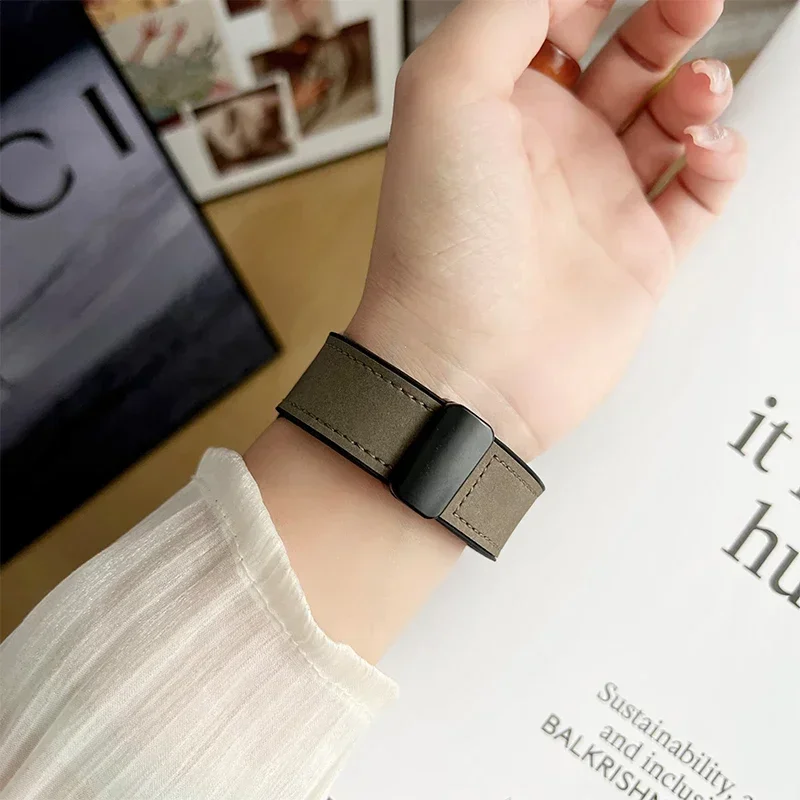 Premium Leather Magnetic Strap