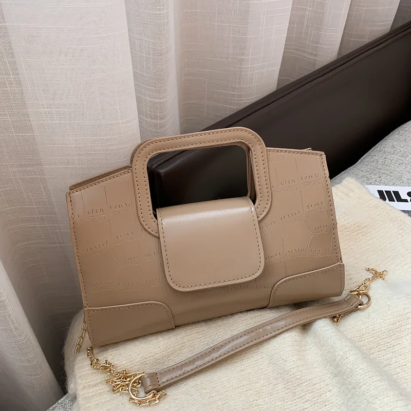 New casual women's bag Fashion all-in-one shoulder bag Crossbody bag Simple multi-purpose crocodile print women's handbag 2023