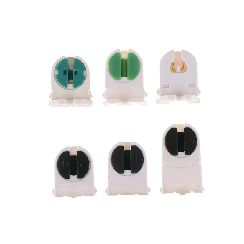 10Pcs Home T5 Light Holder G5 Base Non-Shunted Heat-Resistant Lamp Socket AC500V 2A For LED Fluorescent Light Tube Holder