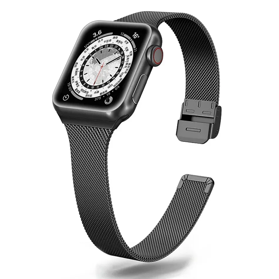 Elegant Milanese Loop Watch Band - Slim Stainless Steel Bracelet